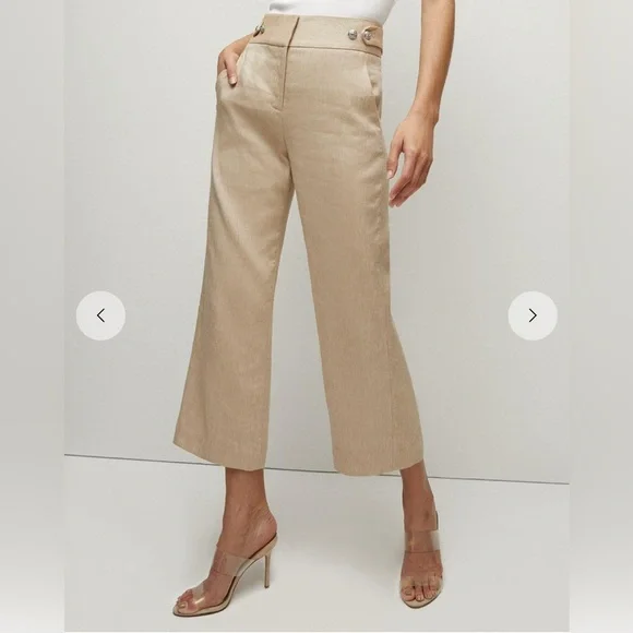 VERONICA BEARD Pantsuit Hosanna Linen Dickey Jacket Aubrie Pants 10 Blazer Suit - Picture 9 of 16